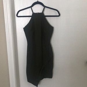 Olive green mini dress